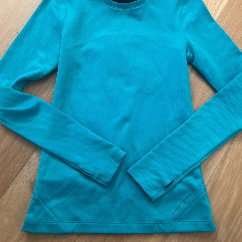 Under Armour Teal ColdGear Fitted Top